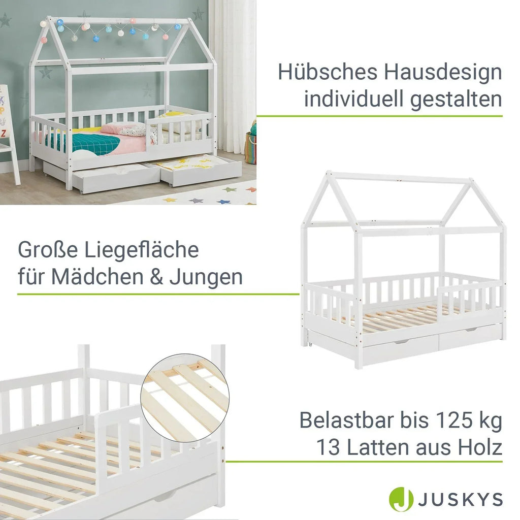 2026 Cama infantil Marli 90 x 200 cm com gavetas de armazenamento