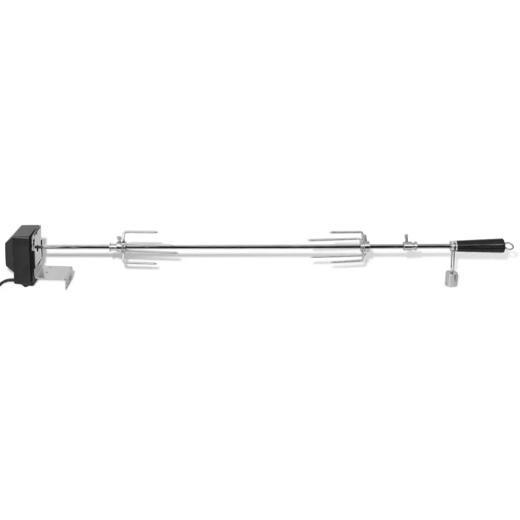 Espeto Giratório para Churrasco com Motor Aço Inoxidável 1000 mm Vidaxl