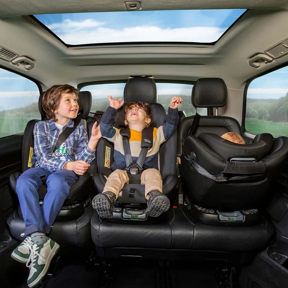 Chicco Unico EVO I'Size Classic, Cadeira Auto ISOFIX para Bebés e Crianças de 40 a 150 cm, Grupo 0123 Desde Recém-nascido até 12 Anos, Rotativa 360º, Redutor, Ajustável e Proteção Lateral, Preta