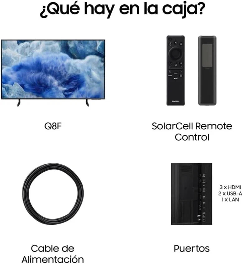 TV 43 polegadas QLED Q8F 4K Smart TV com Visão AI, 100% de volume de cor com Pontos Quânticos, os autênticos Pontos Quânticos e Motion Xcelerator