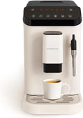 CRIAR / THERA MATIC TOUCH/Máquina de café superautomática branco sujo / 20 bar, tanque de 1,5l, recipiente para grãos de café de 180g, bico vaporizador, painel de controle tátil, função de autolimpeza, 1350W