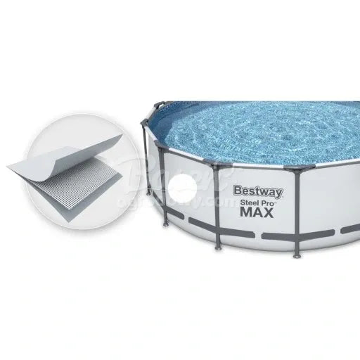 PISCINA ESTRUTURADA DE JARDIM REDONDA FAMILIAR 366x122cm BESTWAY CONJUNTO 11 em 1