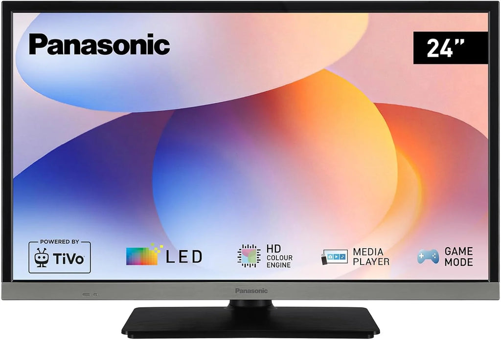 Panasonic TB-24S40AEZ, Série S40 24 Polegadas HD LED Smart TV, 2024, TiVo, Controle de Voz Google e Alexa, Modo de Jogo, Reprodutor Multimídia, HDR, HDMI, WLAN, Experiência Visual Excepcional