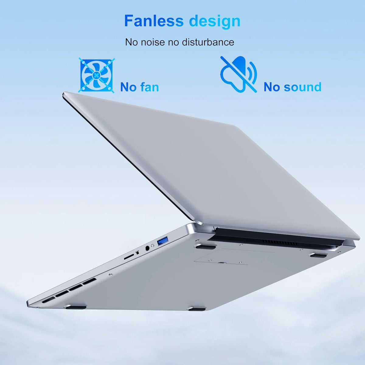 Notebook Portátil 14 polegadas Celeron N4000 (até 2.6 GHz), Laptop 6GB RAM 128GB SSD, Computador Portátil W11 Pro Suporta WiFi, Bluetooth, USB 3.0 Mini HDMI, Notebook para Estudantes/Escritório.