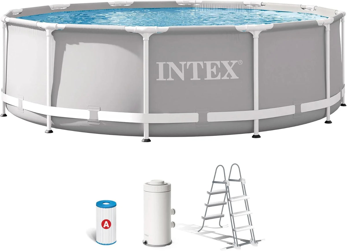 Intex 26716NP - Piscina redonda desmontável Intex Prisma Frame 366x99 cm com bomba filtrante