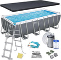 Piscina Retangular Bestway 16' x 8' x 48"/4,88 m x 2,44 m x 1,22 m