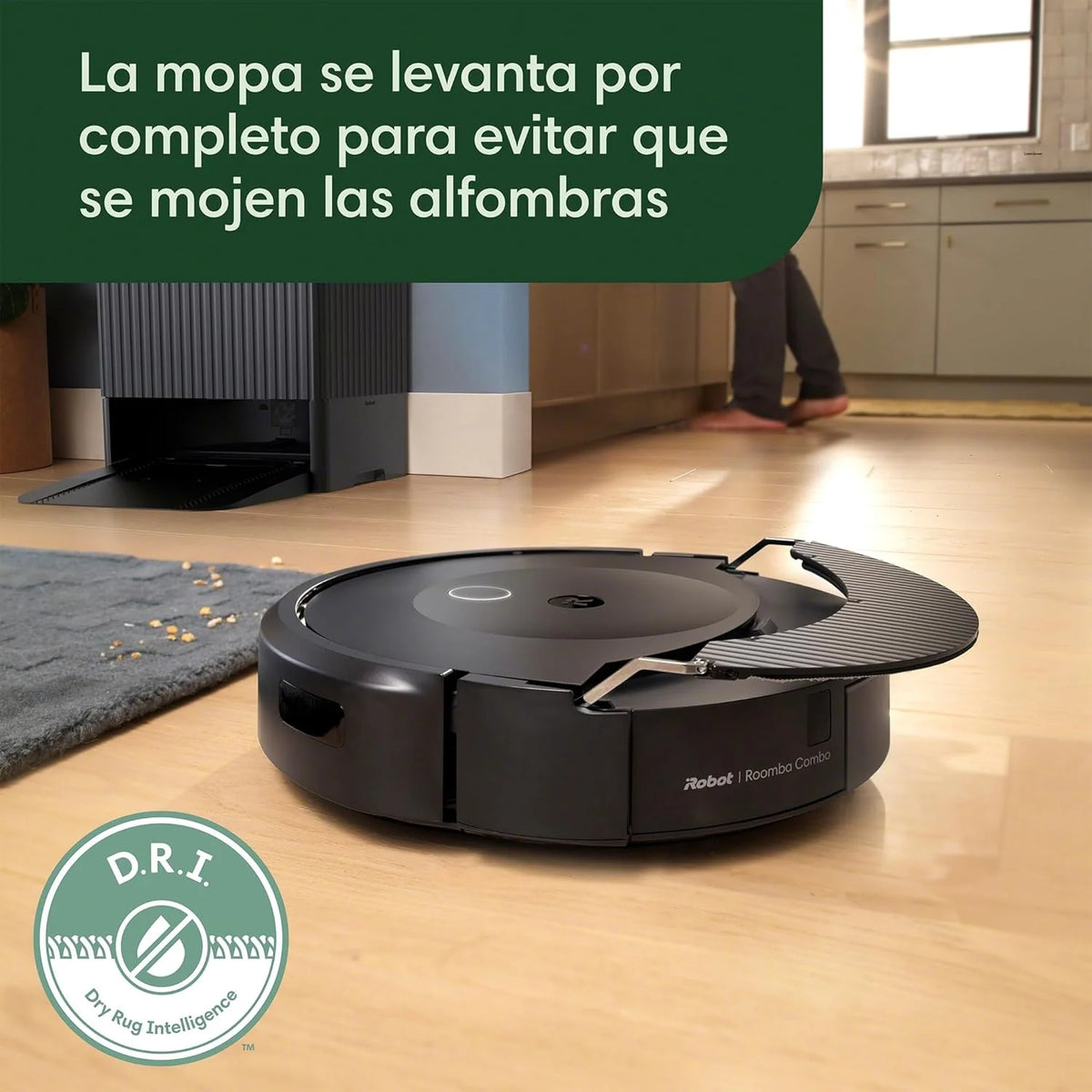 iRobot Roomba Combo 10 MAX + Base AutoWash, Robô Aspirador e Passador de Pano, Multifuncional autolimpante, reabastece o tanque de água, lava e seca o esfregão, esvaziamento automático, esfregão retrátil, evita obstáculos, App
