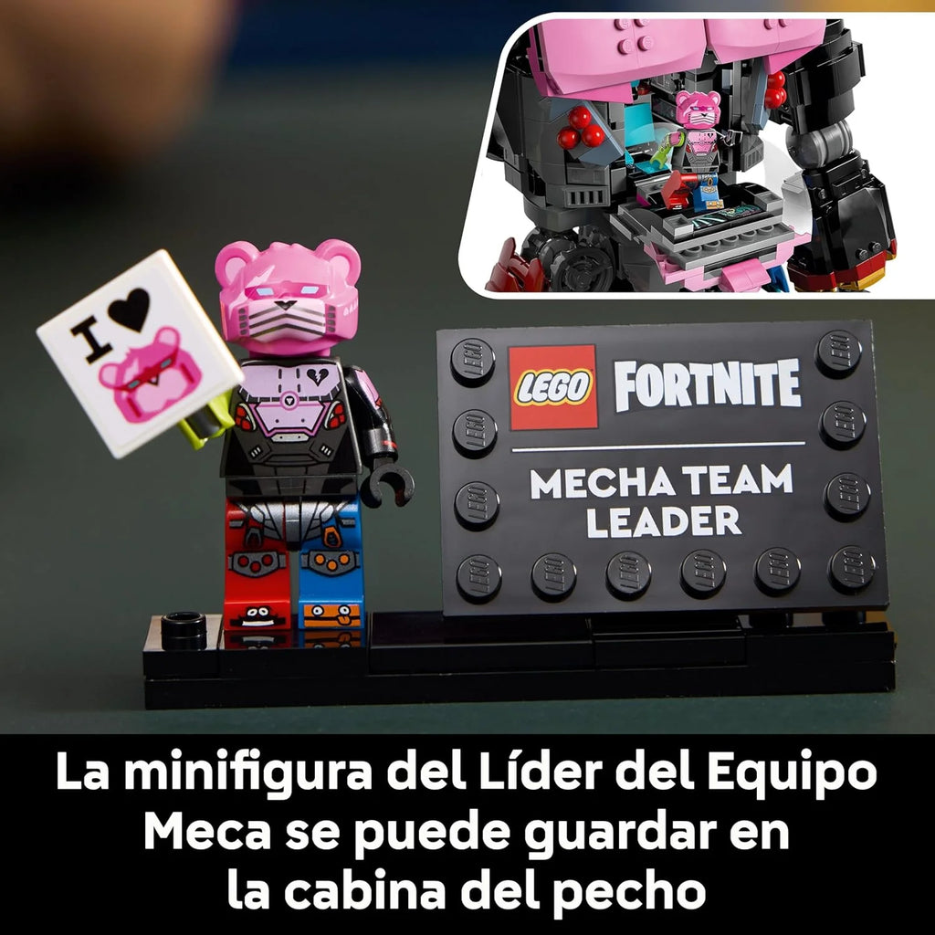Fortnite Líder da Equipe Mecha - Kit de Modelo para Adultos para Exibição - Figura Articulada com Espada de Brinquedo e Minifigura - Presente de Colecionador para Gamers e Fãs de Videogames 77078