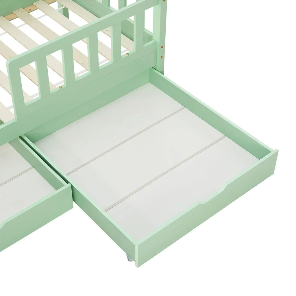 2026 Cama infantil Marli 90 x 200 cm com gavetas de armazenamento