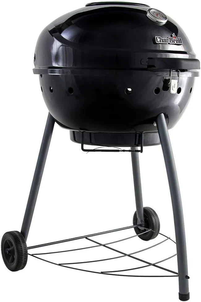 Churrasqueira a Carvão Char-Broil Kettleman - Churrasqueira a Carvão com Chaleira, Tecnologia TRU-Infrared, Bandeja de Cinzas Removível - Ideal para Cozinhar ao Ar Livre, no Jardim e no Pátio