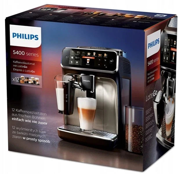 Máquina de café espresso PHILIPS Série 5400 LatteGo EP5447/90