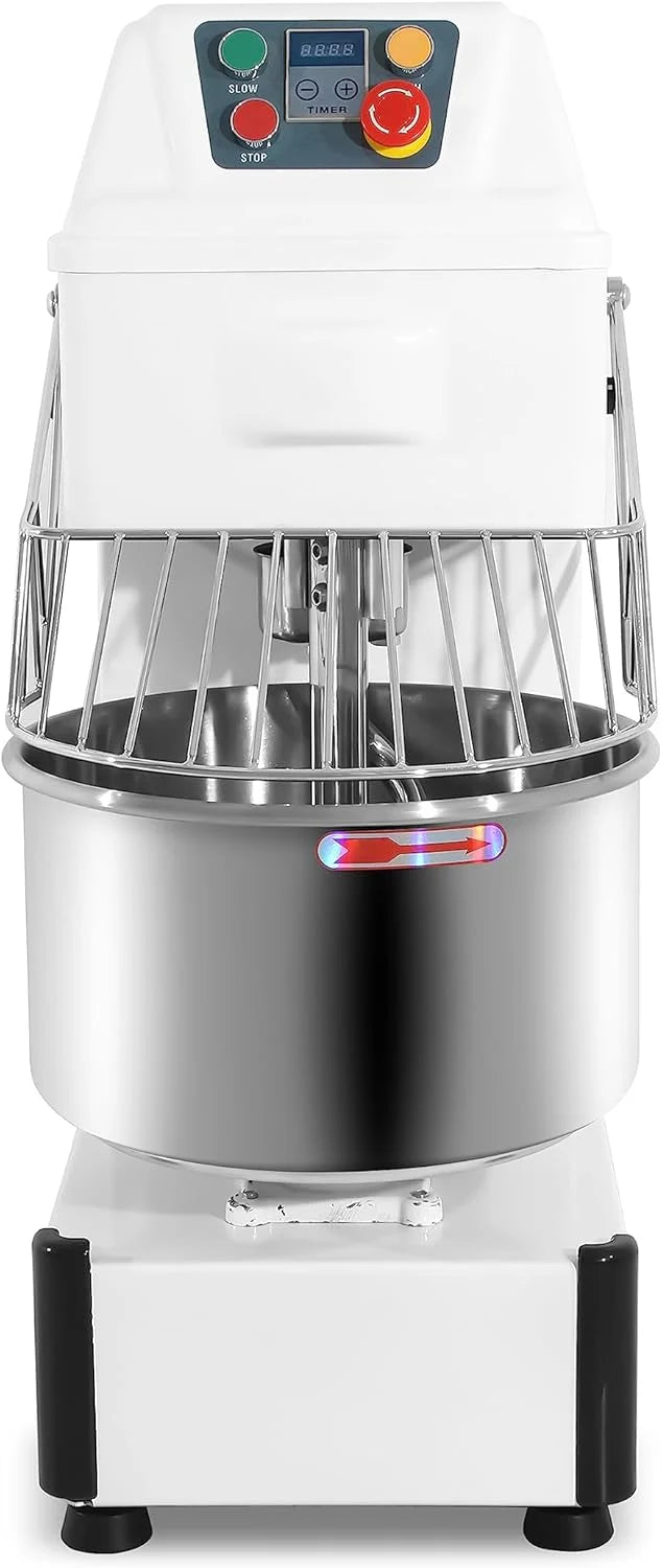 MBH - Amassadeira industrial de 20 litros para padaria, confeitaria e hotelaria. Amassadeira espiral profissional para fazer massa de pão e pizza.