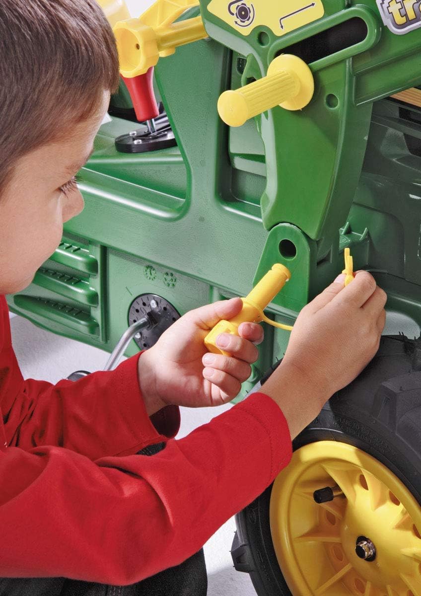 Rolly Toys 710379 John Deere 7930 - Trator a Pedal, 3-8 anos com Carregador Frontal, Compartimento de Transporte