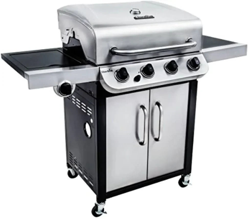 Churrasqueira a Gás Char-Broil Convective 440 S com 4 Queimadores, Grelhas de Ferro Fundido, Queimadores de Aço Inoxidável - Ideal para Cozinha Externa, Jardim e Pátio