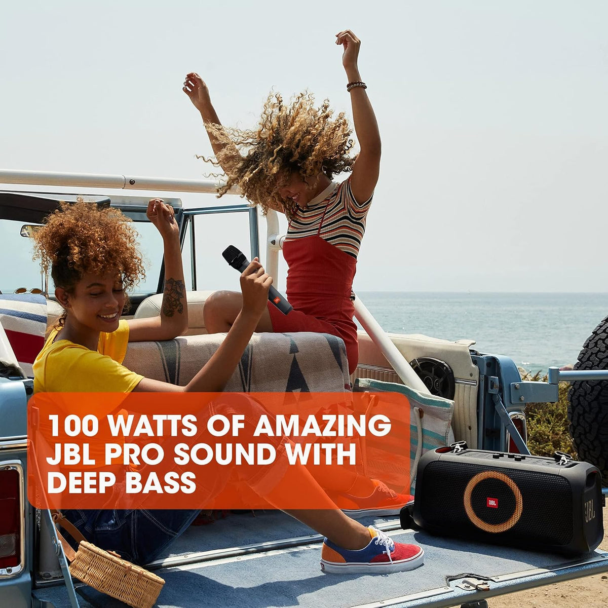 Jbl Partybox 110 JBLPARTYBOX110EU Alto-falante Bluetooth, preto, 24 x 69 x 2,5 cm