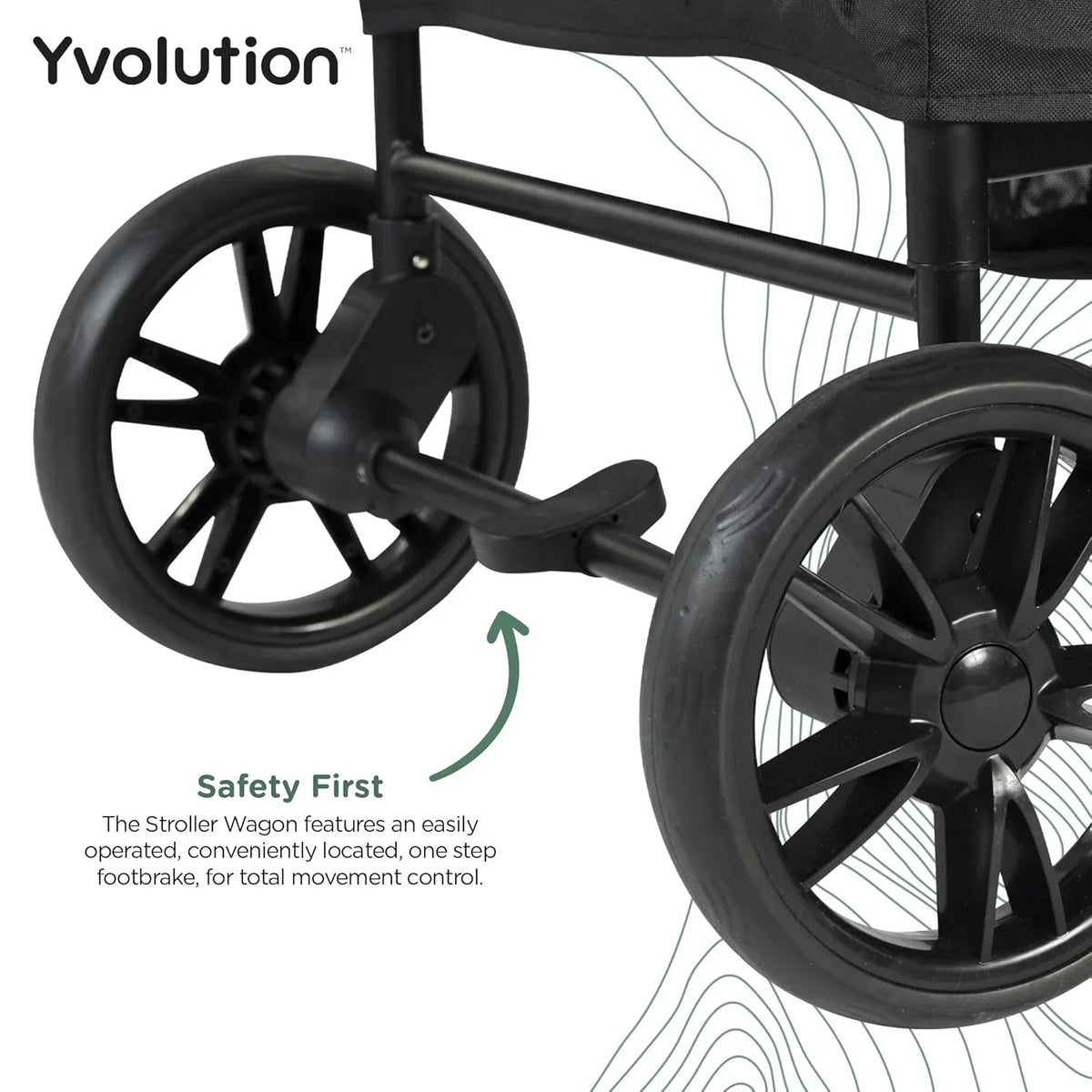 Carrinho Dobrável Yvolution Easy com Toldo - Carrinho Dobrável para Crianças, Cargas e Jardim, Carrinho com Abertura Lateral para 2 Crianças, Alça Ajustável de Empurrar e Puxar, Porta Frontal com