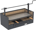 Imex El Zorro – Gaveta de Churrasqueira com Tijolo Refratário | 90x48x65 cm | Estrutura Robusta de Aço e Alta Retenção de Calor | Ideal para Churrasqueiras a Carvão e Lenha em Exteriores