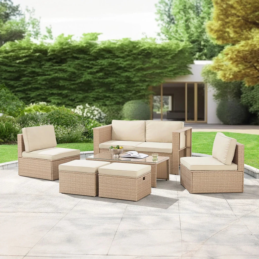 2026 Conjunto de jardim de vime sintético Salou
