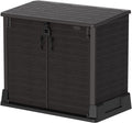 Duramax - Caixa de armazenamento para lixo - 850 L - PVC - cor marrom