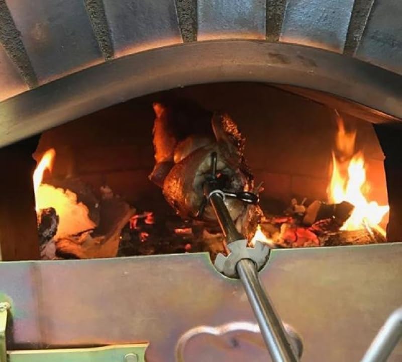 AzJardin - FORNO A LENHA MOURISCO 100cm - Forno para exterior ou interior ideal para assados e pizzas. Porta em ferro galvanizado. Termômetro instalado na porta. Fabricado em tijolo refratário e argamassa.