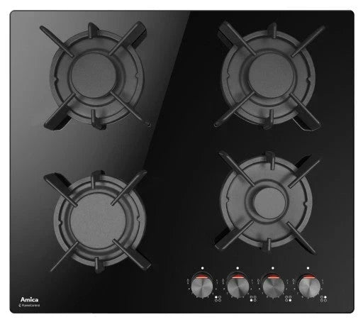 Placa a gás ELECTROLUX EGG6407K 59x51cm 4 queimadores grelha de ferro fundido preta