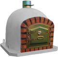 AzJardin - FORNO A LENHA MOURISCO 100cm - Forno para exterior ou interior ideal para assados e pizzas. Porta em ferro galvanizado. Termômetro instalado na porta. Fabricado em tijolo refratário e argamassa.