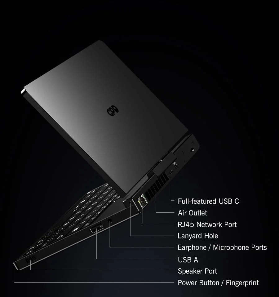 GPD Pocket 4 (8840U) Ultra Mobile PC de alumínio com Windows 11, tela 8.8 Ultra HD giratória em 180°, Ryzen 7 8840U, RAM 16 GB LPDDR5x, SSD NVMe 1 TB, Wi-Fi 6E, Ethernet 2.5G, Bluetooth 5.3