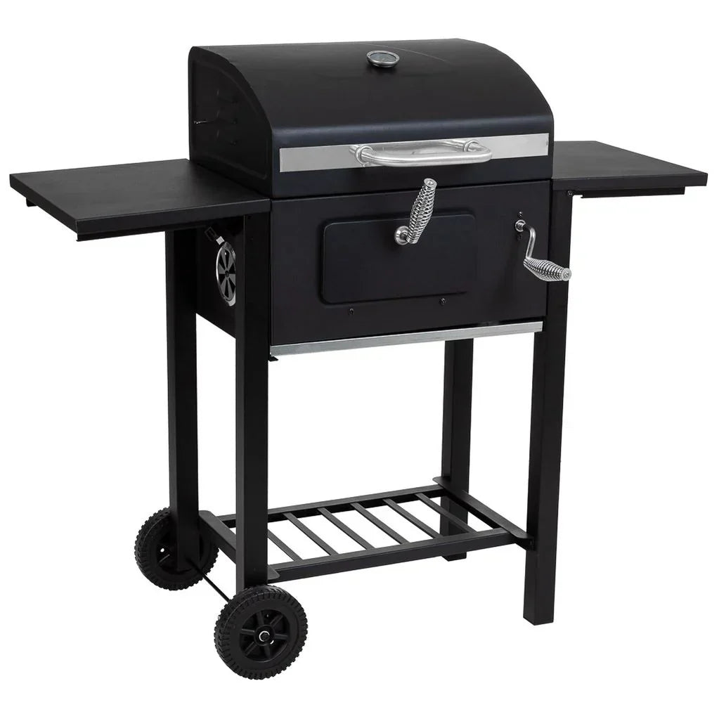 Carrinho de Churrasco de Metal Preto