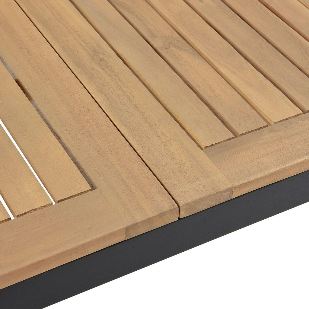 2025 Conjunto de jardim de madeira de acácia Rhodos – Elegância natural e conforto para 4 pessoas
