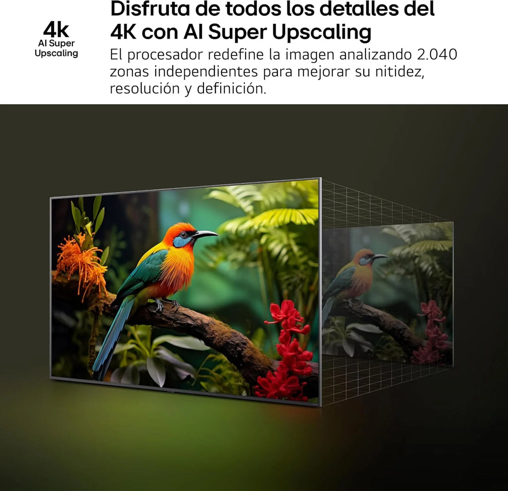 50UA73006LA - TV 50", UHD 4K, WebOS 25, IA Ultimate, HDR10 Pro, Super Upscaling, Dolby Digital Plus, Google Assistente, Preto