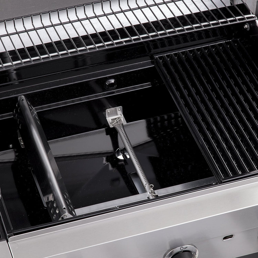Churrasqueira a Gás Char-Broil Convective 440 S com 4 Queimadores, Grelhas de Ferro Fundido, Queimadores de Aço Inoxidável - Ideal para Cozinha Externa, Jardim e Pátio