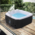 Arebos SPA Inflável Hidromassagem | Inflável | Quadrado | para Interior e Exterior | 154x154cm | 4 Pessoas | 130 Jatos de Massagem | 600 L