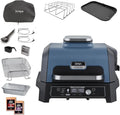 Ninja Woodfire Pro Connect XL Churrasqueira Elétrica e Defumador com Controle via Aplicativo, 2 Sondas Digitais, Grande Grelhador Exterior e Fritadeira de Ar 7 em 1, OG901EUAMZ