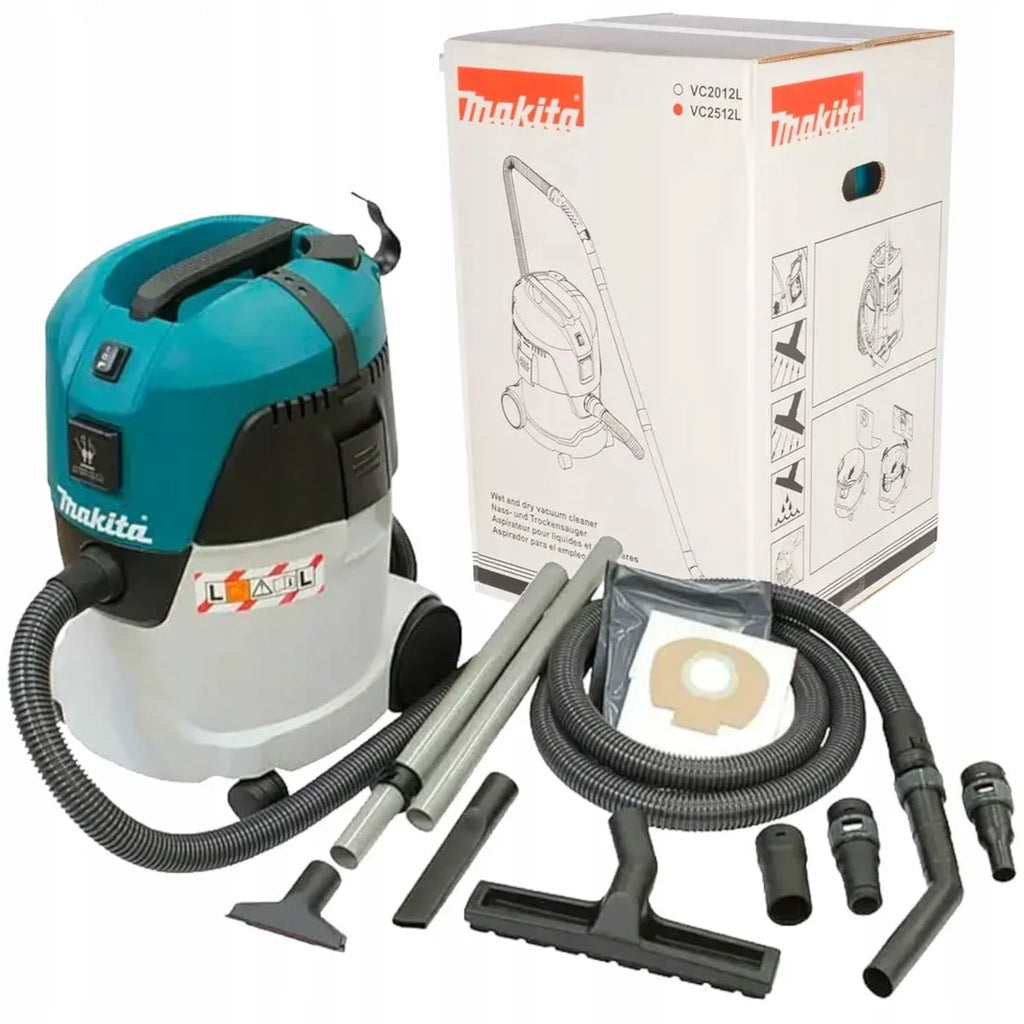 ASPIRADOR DE PÓ E LÍQUIDOS PARA OFICINA 1000W 25 L VC2512L Makita