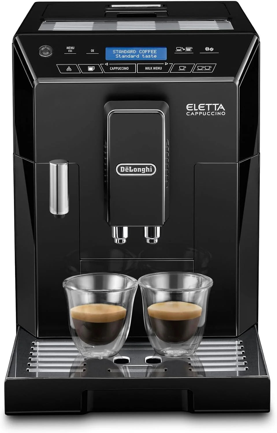 De'Longhi ECAM 44.666.B ELETTA Cappuccino, ECAM44.660.B, preto de alto brilho