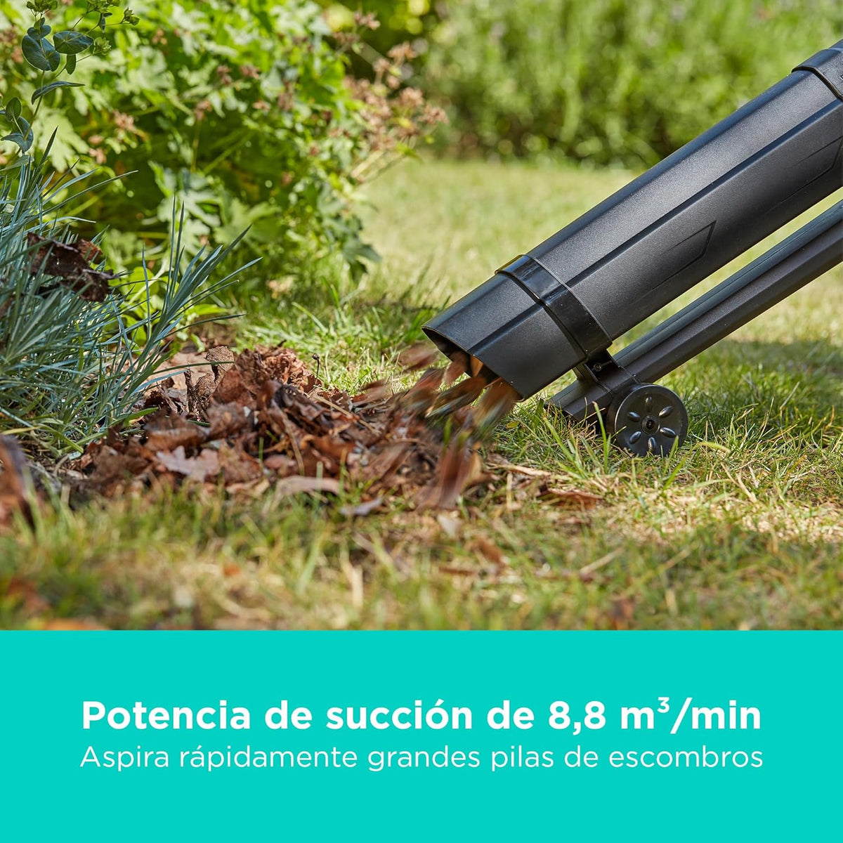 BLACK+DECKER Soprador, Aspirador e Triturador de Folhas sem Fio de 36V, com Saco Coletor de 45L e Bateria de Lítio de 2.5Ah, BCBLV3625L1-QW