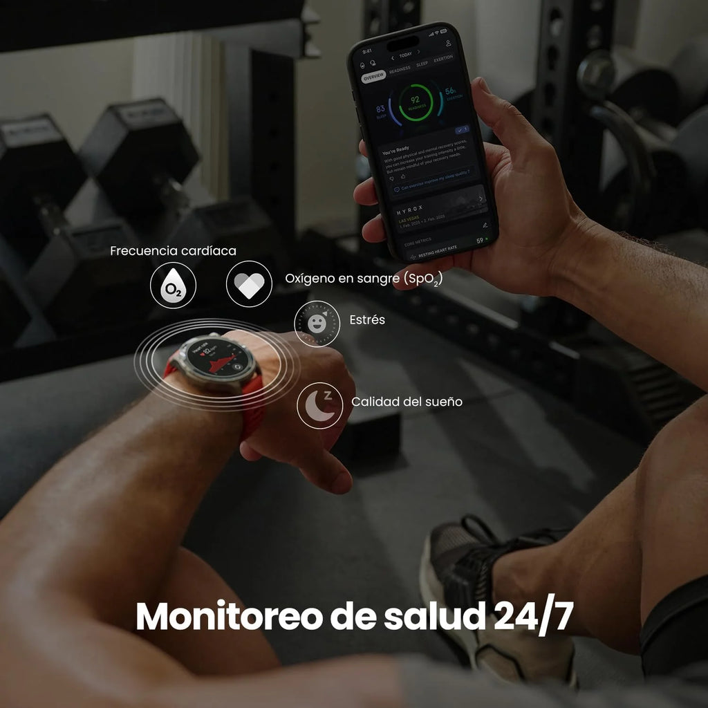 Amazfit Balance 2 Smartwatch Masculino 47mm, Tela AMOLED 1,5" Cristal Safira, smartwatch com NFC, GPS, bateria de 21 dias, +170 Modos Esportivos, Hyrox, Golf, para Android e iPhone
