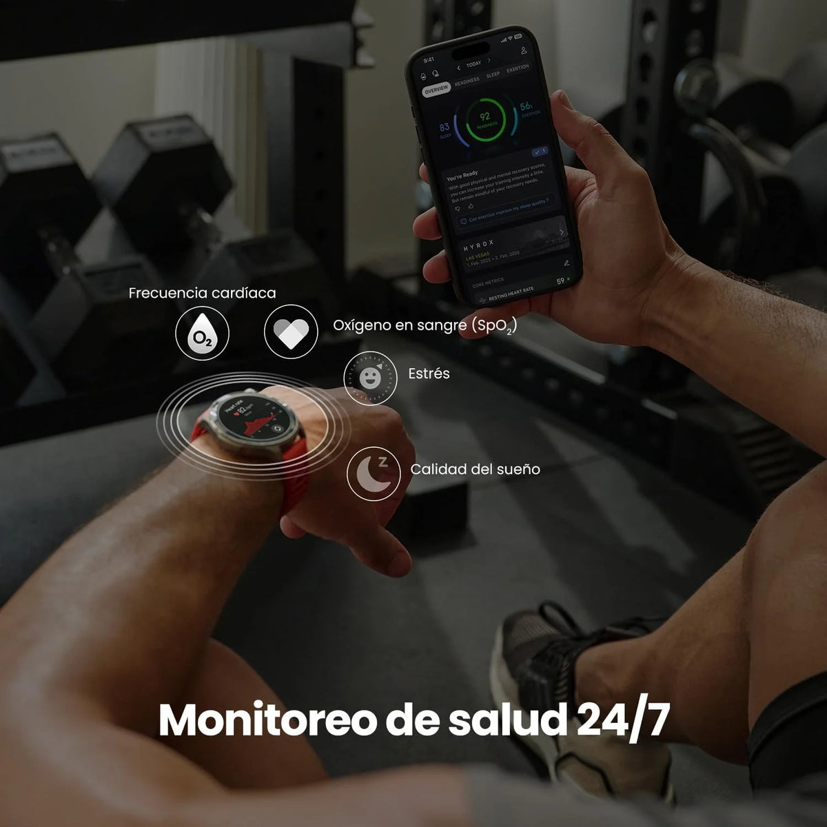 Amazfit Balance 2 Smartwatch Masculino 47mm, Tela AMOLED 1,5" Cristal Safira, smartwatch com NFC, GPS, bateria de 21 dias, +170 Modos Esportivos, Hyrox, Golf, para Android e iPhone