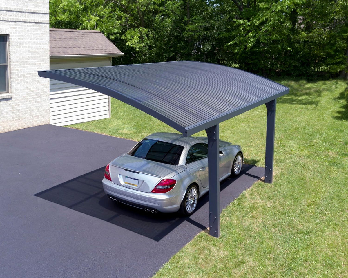 Canopia by Palram Carport Arizona 5000 em policarbonato, Alumínio Resistente e Inoxidável que Protege o Carro da Luz Solar