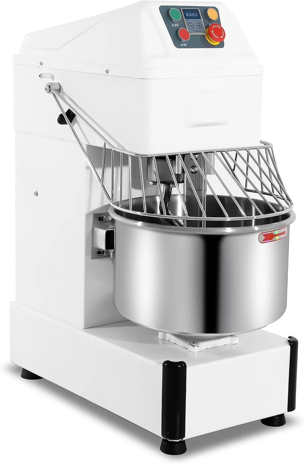 MBH - Amassadeira industrial de 20 litros para padaria, confeitaria e hotelaria. Amassadeira espiral profissional para fazer massa de pão e pizza.