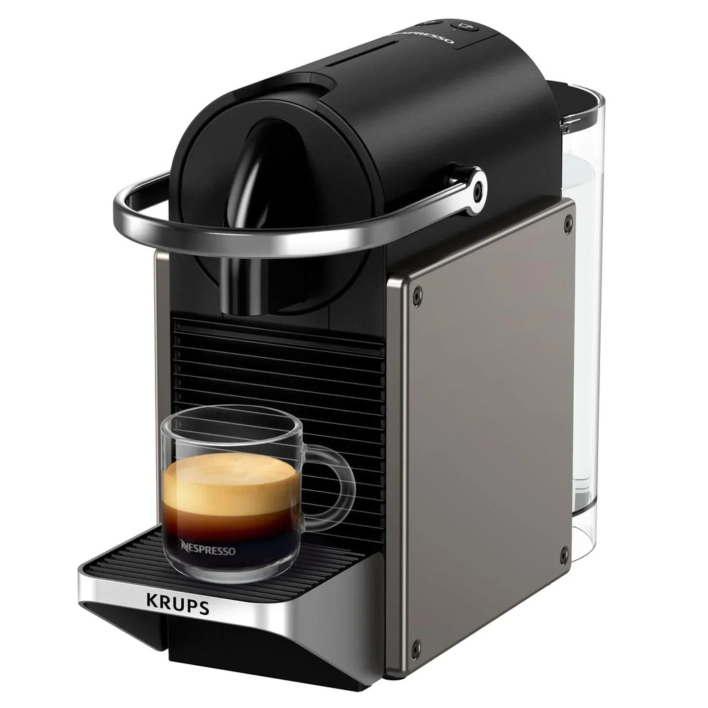 2025 Cafeteira de Cápsulas Krups Nespresso Pixie Redesign | Espresso e Lungo | Estilo industrial | Baixo consumo de energia | Desligamento automático | Bandeja ajustável | Cápsulas recicláveis | Modelo XN306T
