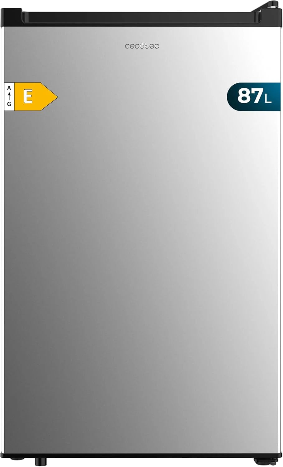 Cecotec Congelador Vertical de Bancada 87L Bolero CoolMarket TF 87 Inox. 83,6 cm de Altura e 50,6 cm de Largura, Baixo Consumo, Porta Plana e Reversível, Design Compacto, Branco