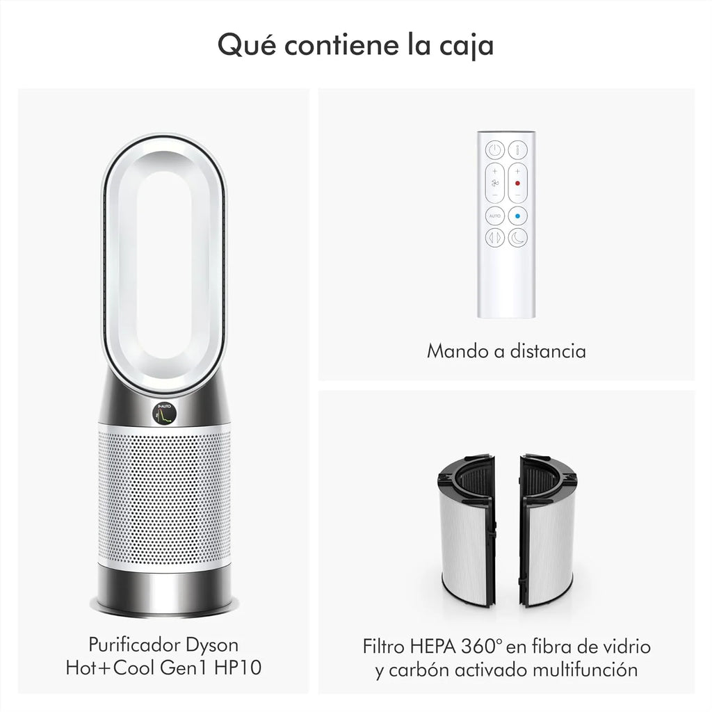 Purificador Hot+Cool™ Gen1 HP10 – purificador de ar, aquecedor e ventilador (Prata)