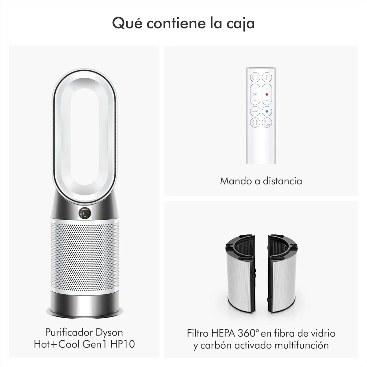 Purificador Hot+Cool™ Gen1 HP10 – purificador de ar, aquecedor e ventilador (Prata)