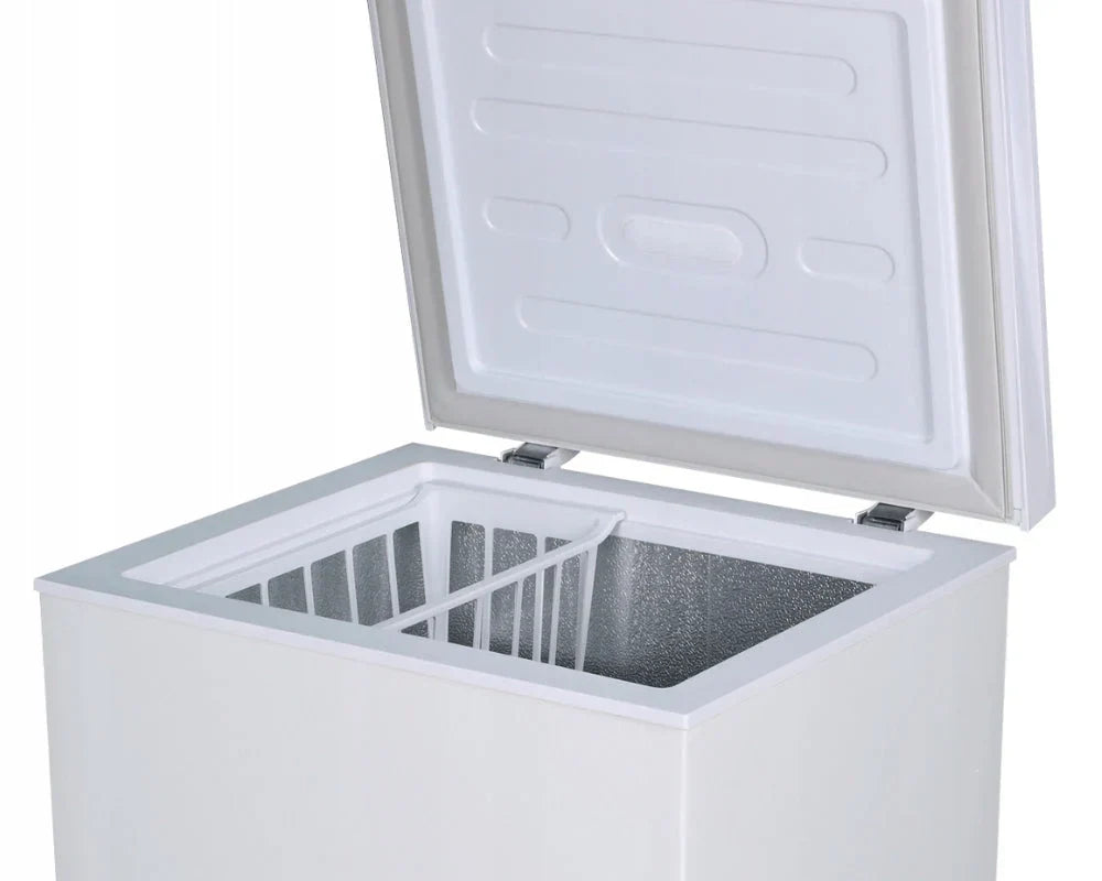 MINI FREEZER BAÚ 2 EM 1 REFRIGERADOR 100L CESTO LED BRANCO