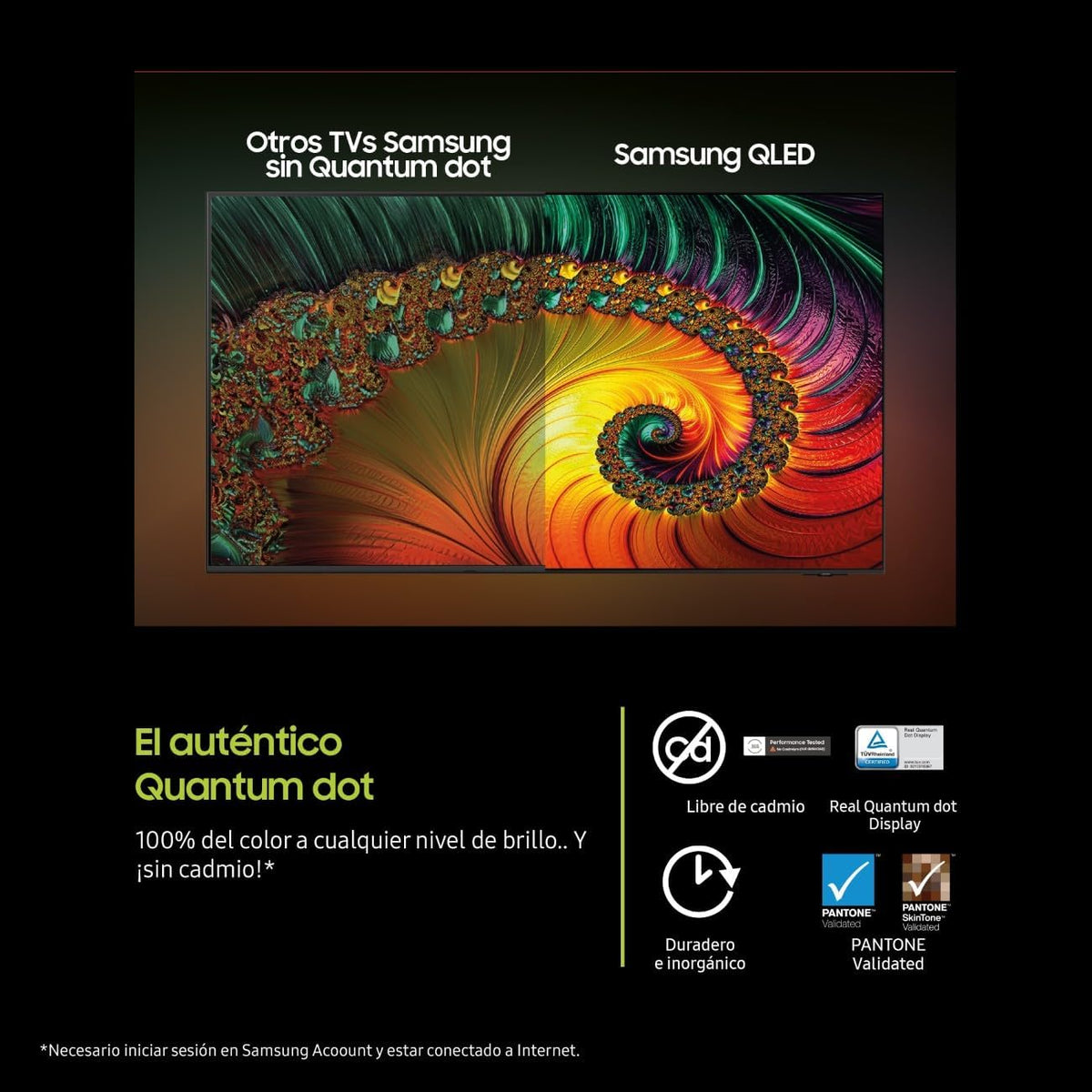 TV 43 polegadas QLED Q8F 4K Smart TV com Visão AI, 100% de volume de cor com Pontos Quânticos, os autênticos Pontos Quânticos e Motion Xcelerator
