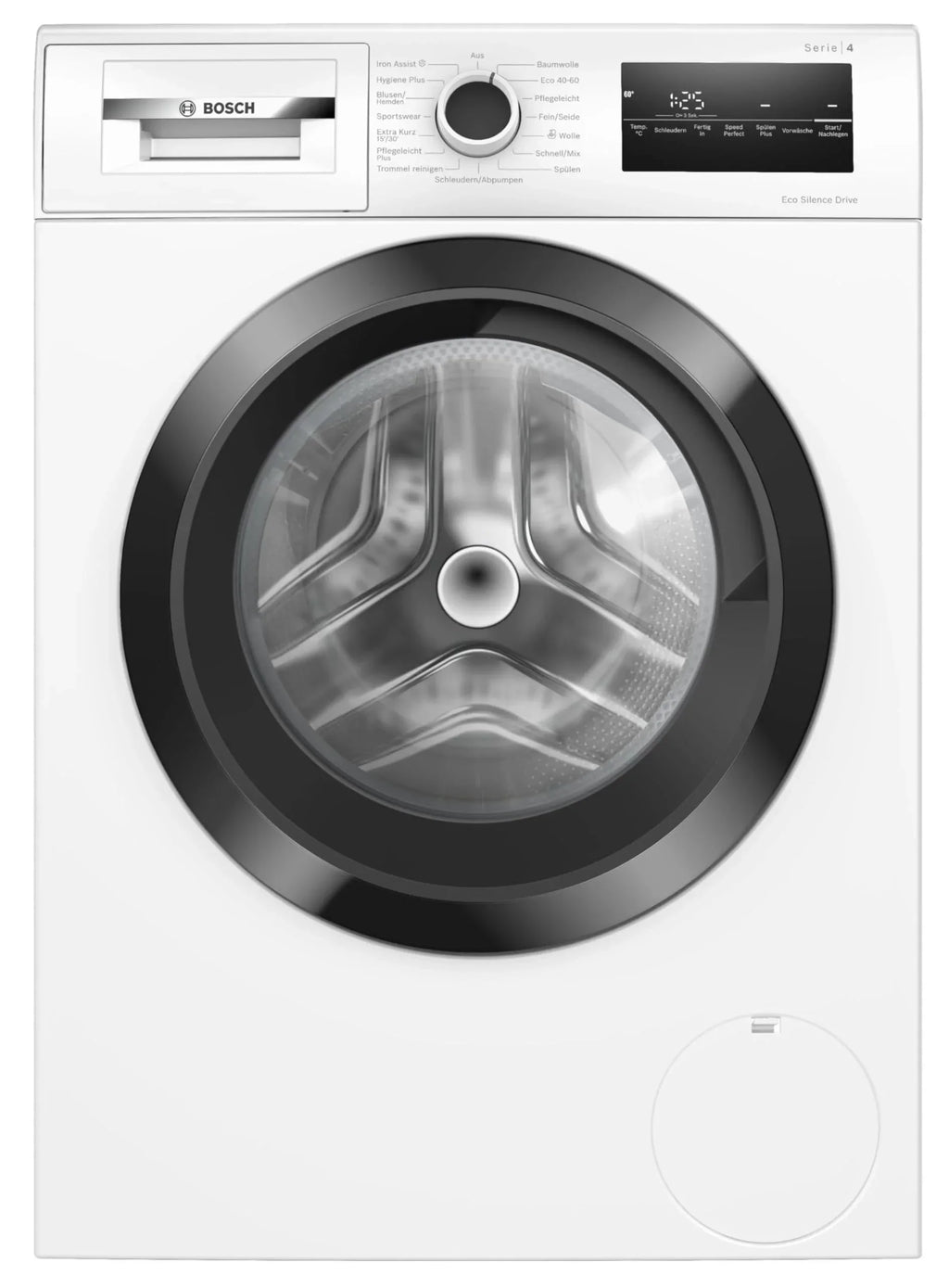 2025 Bosch WAN282K3, Serie 4, Máquina de lavar de carga frontal, 8 kg, 1400 rpm, SpeedPerfect, máxima economia de energia e água, função Adicionar roupa, especialmente higiênica, AquaStop, IronAssist