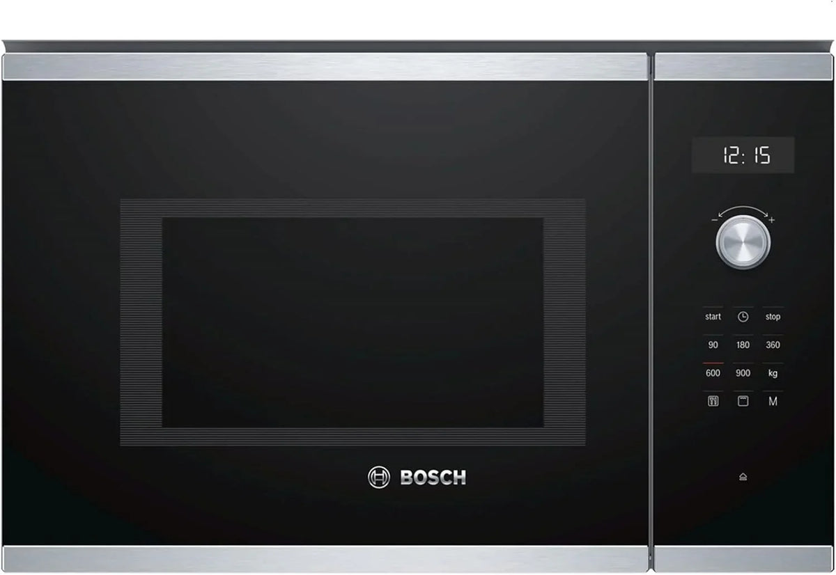 Bosch - Micro-ondas de embutir com grill, Série 6, Aço Inoxidável, BEL554MS0