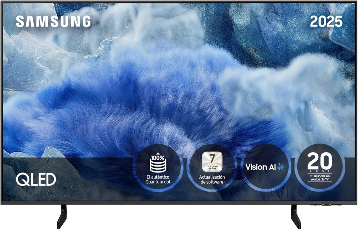 Smart TV QLED Samsung 55 polegadas QE1F 4K com Visão AI, 100% Volume de Cor com Pontos Quânticos e mais de 500 canais TV Plus