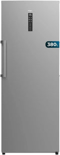 Cecotec Congelador Vertical de 380L Bolero CoolMarket UF 380 Inox D. 1950W, Motor Inverter Plus, Baixo Consumo, Total No Frost, Display na porta, Conversível em frigorífico, Multi Airflow